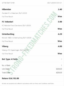 strong vip fixed matches