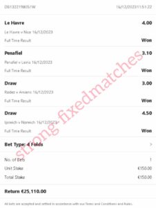 strong fixed matches